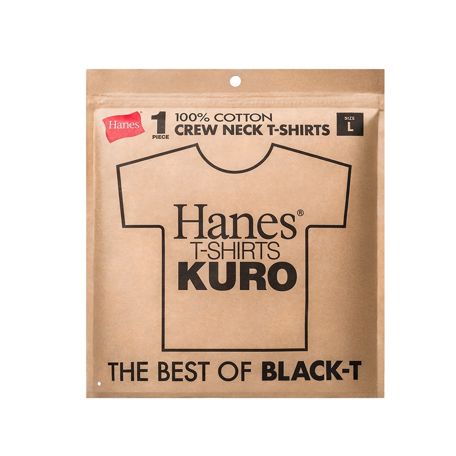 Hanes T-SHIRTS KURO �N���[�l�b�NT�V���c 26SS �w�C���Y(HM1-D202)