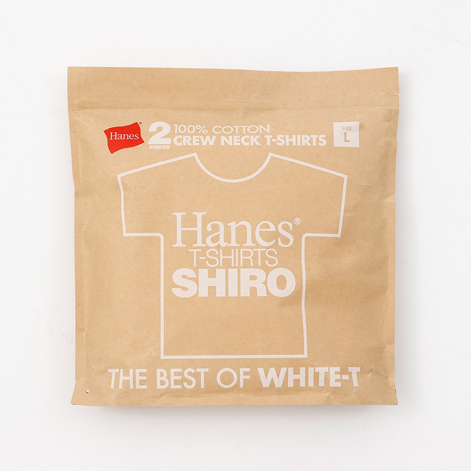 2P Hanes T-SHIRTS SHIRO �N���[�l�b�NT�V���c