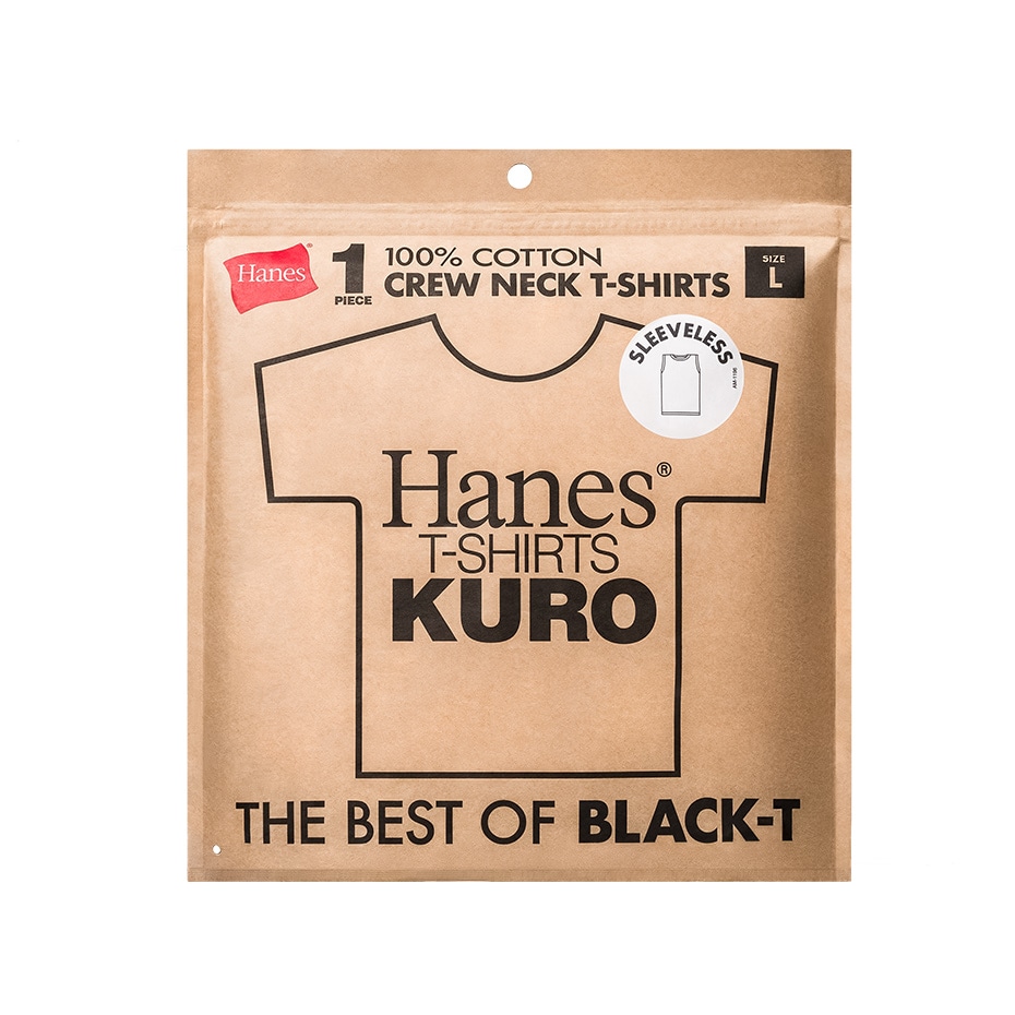 Hanes T-SHIRTS KURO �X���[�u���XT�V���c 25SS �w�C���Y(HM3-B202)