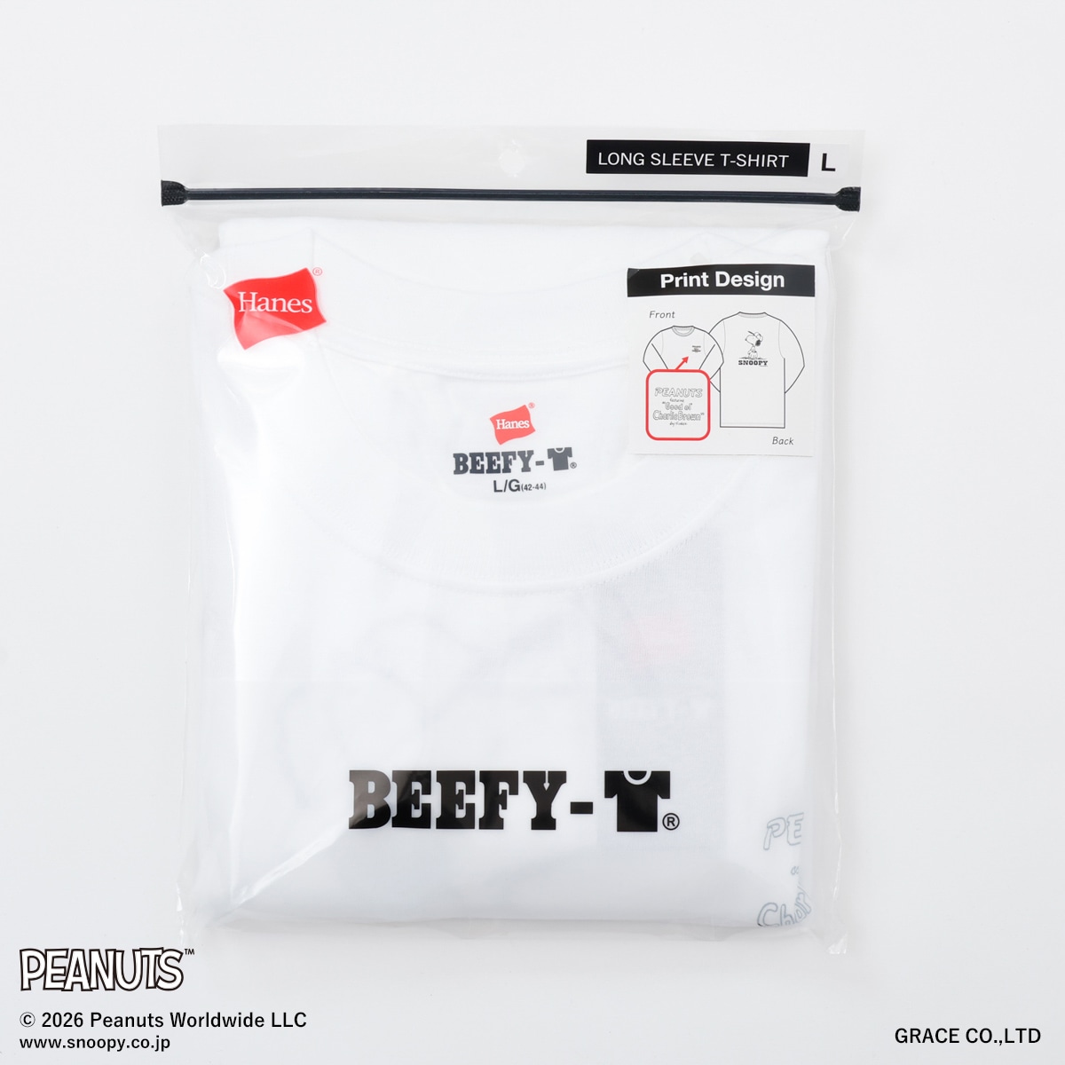 PEANUTS×BEEFY-T �����O�X���[�uT�V���c