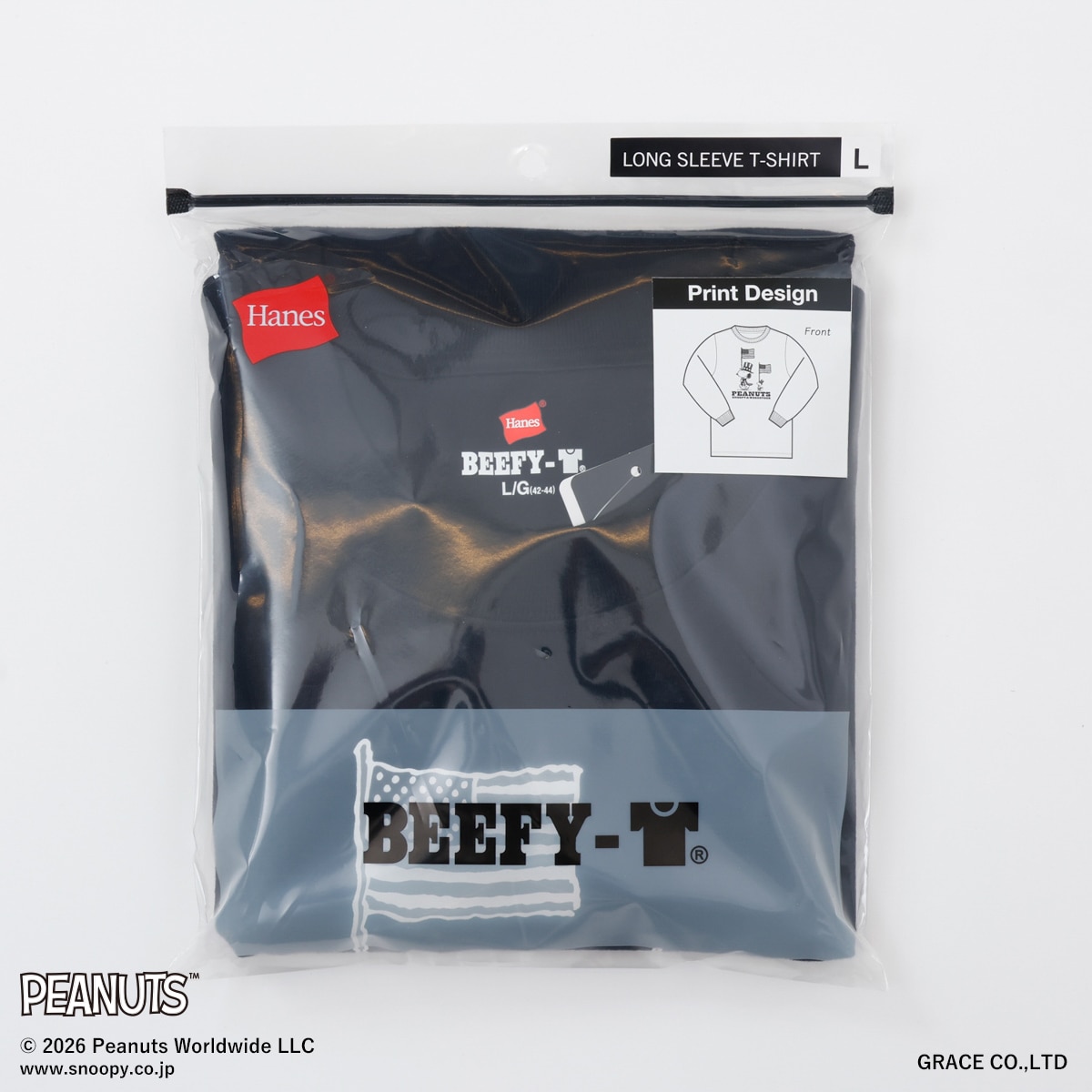 PEANUTS×BEEFY-T �����O�X���[�uT�V���c