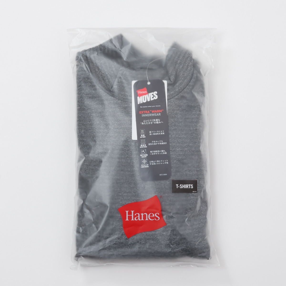 Hanes MOVES �u���b�N�t���[�X ���b�N�l�b�N�����O�X���[�uT�V���c