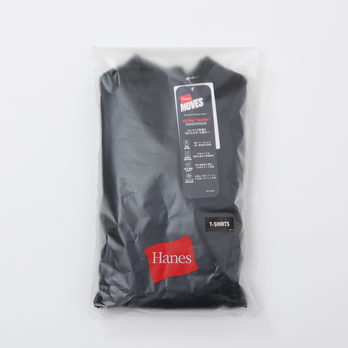 Hanes MOVES �u���b�N�t���[�X ���b�N�l�b�N�����O�X���[�uT�V���c