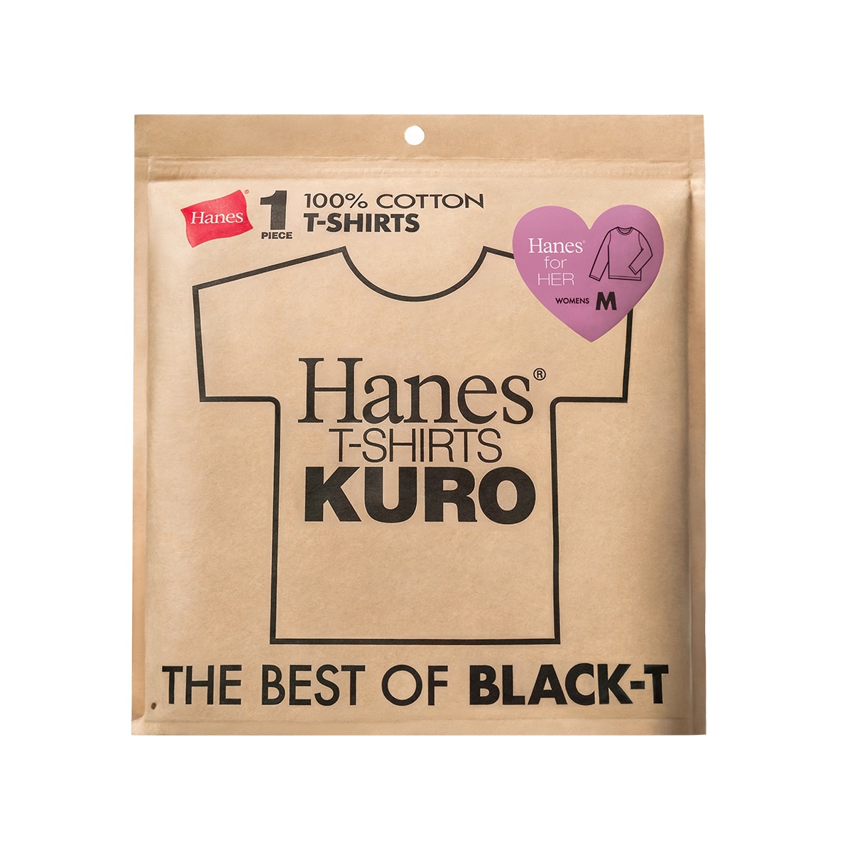Hanes T-SHIRTS KURO for HER �N���[�l�b�NT�V���c