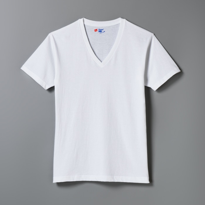 ＜OUTLET＞ジャパンフィット ブルーパック【2枚組】VネックTシャツ Japan Fit ヘインズ(H5215)
