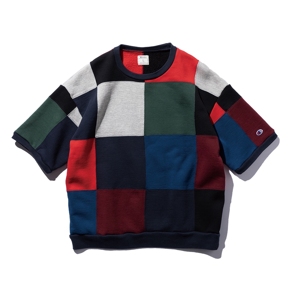 パッチワークショートスリーブスウェットシャツ アソ ト チャンピオンの公式通販サイト