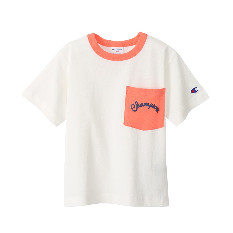 キッズ ショートスリーブポケットtシャツ オフホワイト チャンピオンの公式通販サイト
