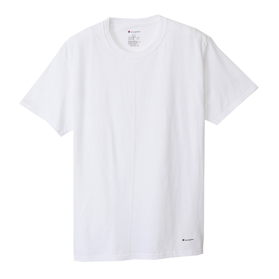 3枚組 クルーネックTシャツ ホワイト | チャンピオンの公式通販サイト