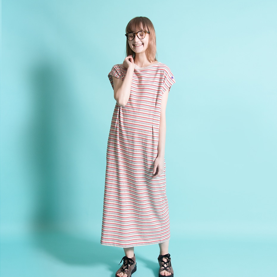 ウィメンズ ボーダーワンピース ブリーチベージュ チャンピオンの公式通販サイト