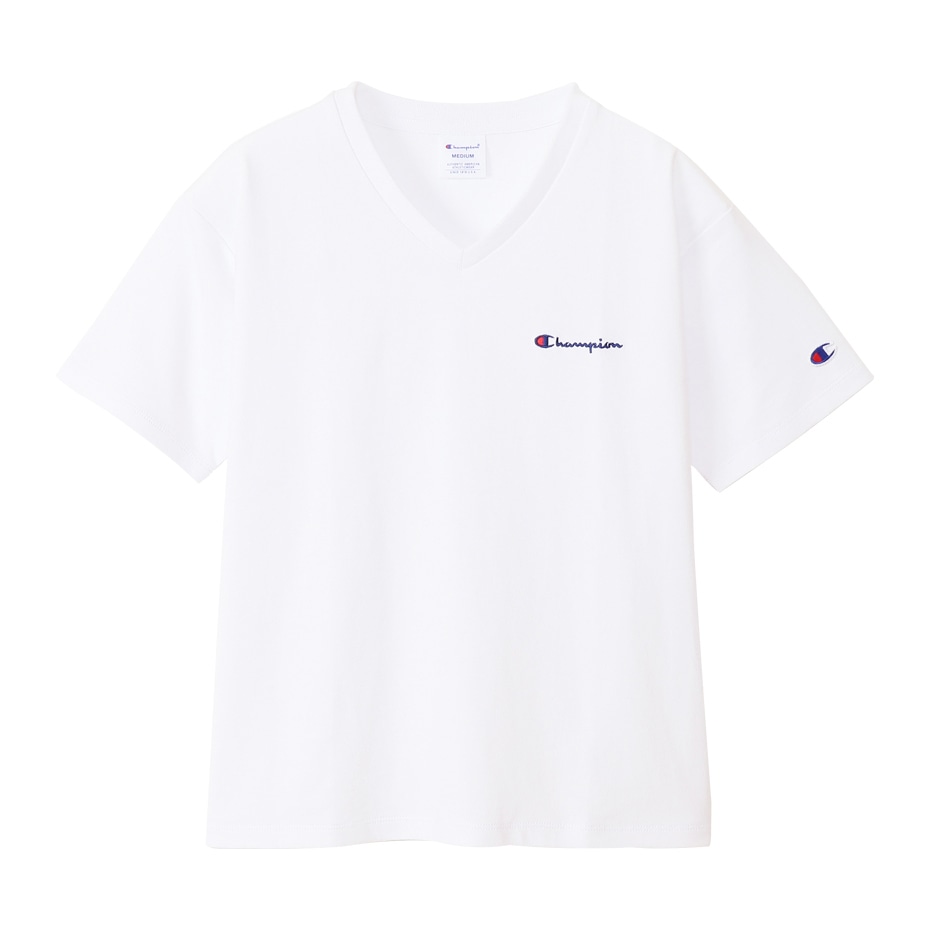 ウィメンズ ショートスリーブVネックTシャツ ホワイト | チャンピオンの公式通販サイト