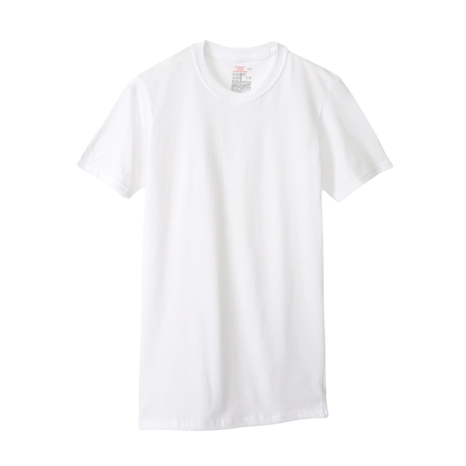 キッズ 【2枚組】リングスパンコットン クルーネックTシャツ 23SS ヘインズ(HB1EV201)