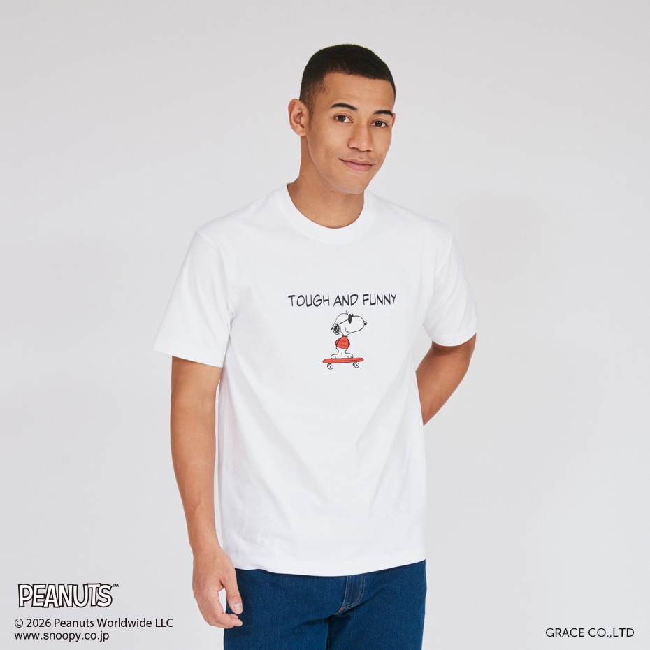 PEANUTS x BEEFY-T �N���[�l�b�NT�V���c 26SS BEEFY-T �w�C���Y(HM1-D002)