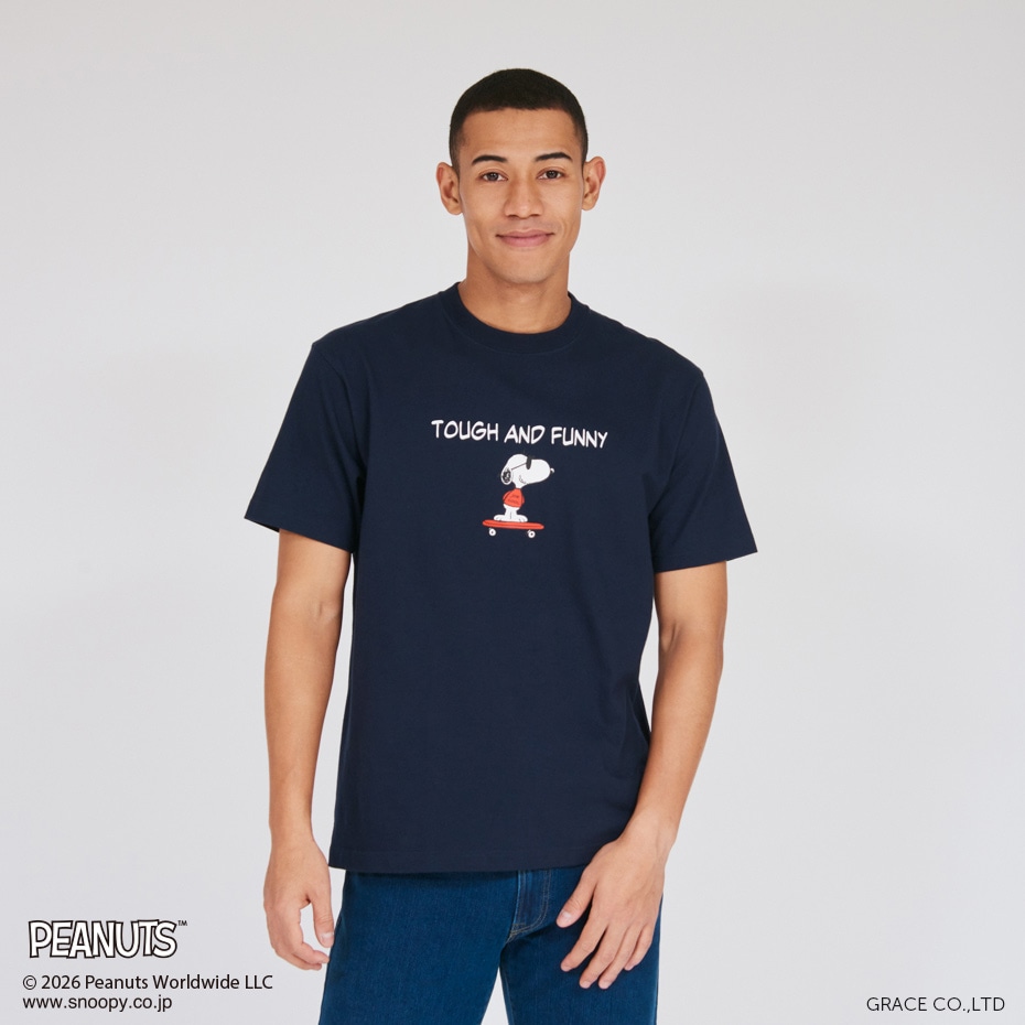 PEANUTS x BEEFY-T �N���[�l�b�NT�V���c 26SS BEEFY-T �w�C���Y(HM1-D002)