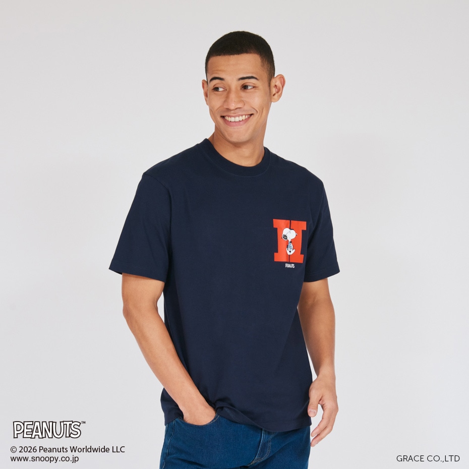 PEANUTS x BEEFY-T �N���[�l�b�NT�V���c 26SS BEEFY-T �w�C���Y(HM1-D003)