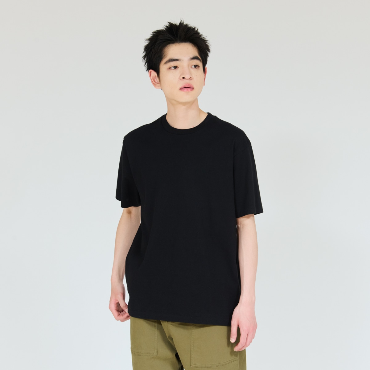 2P Hanes T-SHIRTS KURO クルーネックTシャツ ブラック | ヘインズの