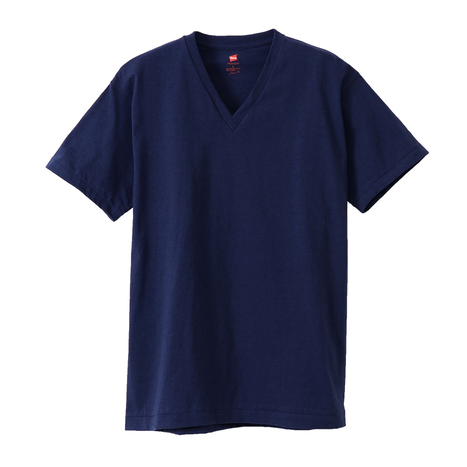 ＜OUTLET＞ヘインズ プレミアムジャパンフィット VネックTシャツ  PREMIUM Japan Fit(HM1-F002)