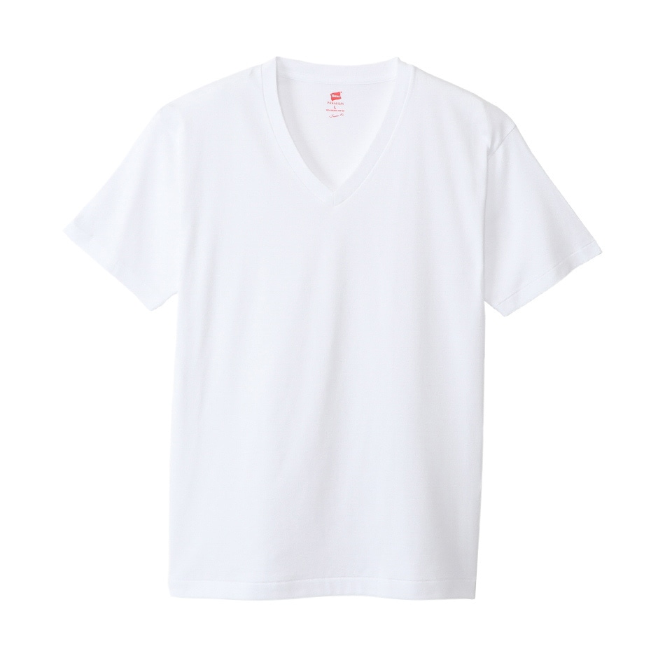 ヘインズ プレミアムジャパンフィット VネックTシャツ 23FW PREMIUM Japan Fit(HM1-V002)
