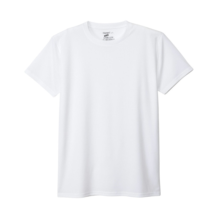 �傫���T�C�Y 2P Hanes MOVES �X�N�G�A���b�V�� �N���[�l�b�NT�V���c 26SS �w�C���Y(HM1ED701)