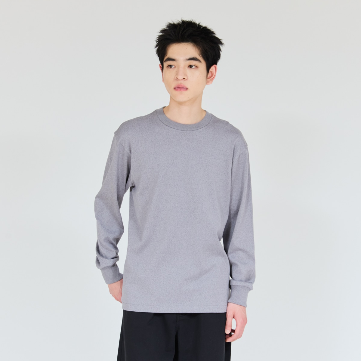 Hanes T-SHIRTS MOKU �N���[�l�b�N�����O�X���[�uT�V���c