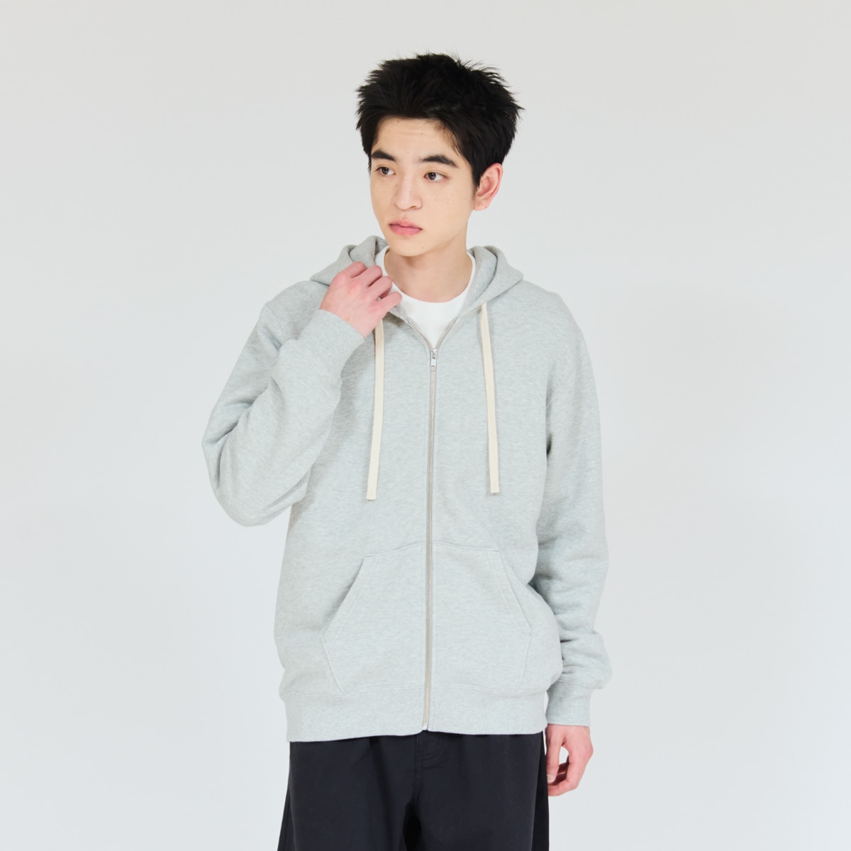Hanes SWEATS MOKU �X�E�F�b�g�W�b�v�A�b�v�t�[�f�B�[