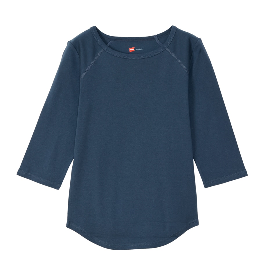 Hanes originals3/4X[uTVc 25FW wCY(HW1-B102)