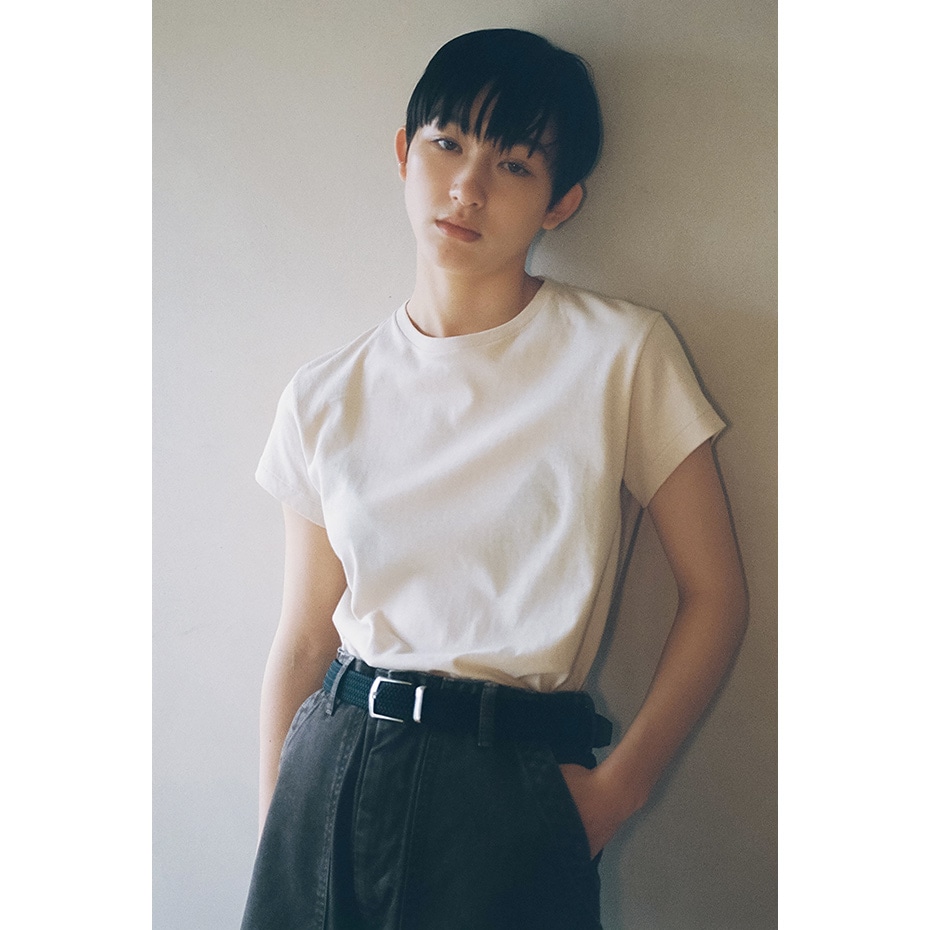 3P�N���[�l�b�NT�V���c by THE DODO JEAN 26SS �w�C���Y(HW1-D703)