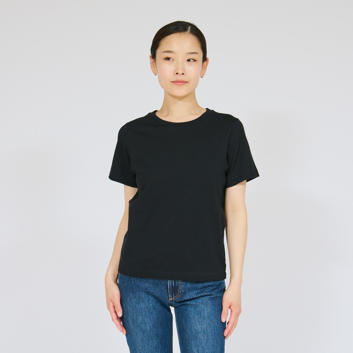 Hanes T-SHIRTS KURO for HER �N���[�l�b�NT�V���c