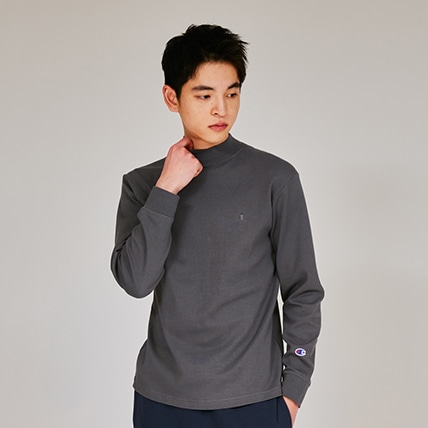 MARK＆LONA ハーフジップ ロングスリーブ モックネック Tシャツ 38 MARK＆LONA ハーフジップ ロングスリーブ モックネック Tシャツ 38