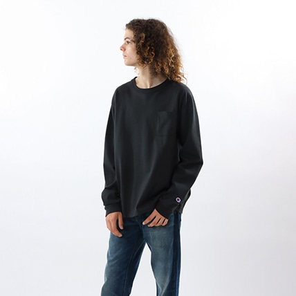 袖丈長袖Champion　t11 USA Long.Sleeve Pocket T