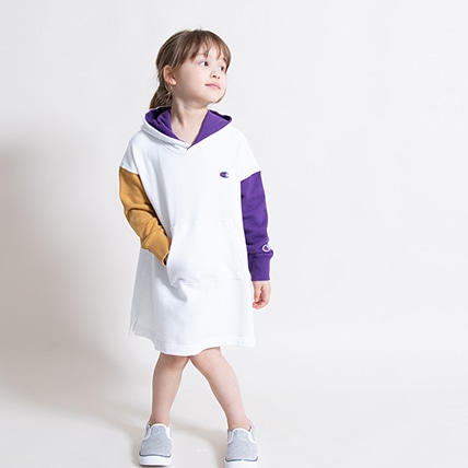 ガールズ フードワンピース オフホワイト チャンピオンの公式通販サイト