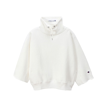 ウィメンズ リバースウィーブ 青タグ ハイネックスウェットシャツ 11 5oz オフホワイト チャンピオンの公式通販サイト