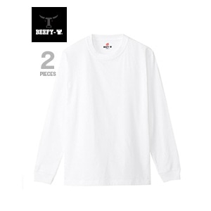 【2枚組】2P BEEFY-T ロングスリーブTシャツ 24SS BEEFY-T ヘインズ(H5186-2)