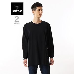 【2枚組】2P BEEFY-T ロングスリーブTシャツ 22FW BEEFY-T ヘインズ(H5186-2)