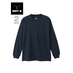 【2枚組】2P BEEFY-T ロングスリーブTシャツ 23SS BEEFY-T ヘインズ(H5186-2)