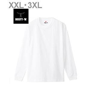 大きいサイズ BEEFY-T ロングスリーブTシャツ 23FW BEEFY-T ヘインズ(H5186L)
