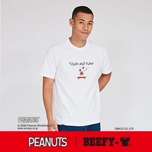 PEANUTS x BEEFY-T �N���[�l�b�NT�V���c 26SS BEEFY-T �w�C���Y(HM1-D002)