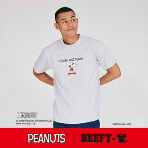 PEANUTS x BEEFY-T �N���[�l�b�NT�V���c 26SS BEEFY-T �w�C���Y(HM1-D002)