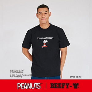 PEANUTS x BEEFY-T �N���[�l�b�NT�V���c 26SS BEEFY-T �w�C���Y(HM1-D002)