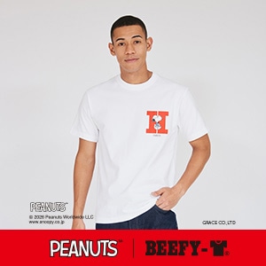 PEANUTS x BEEFY-T �N���[�l�b�NT�V���c 26SS BEEFY-T �w�C���Y(HM1-D003)