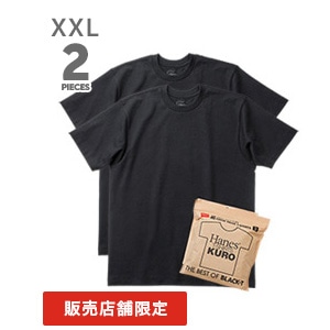 �傫���T�C�Y �Q���g Hanes T-SHIRTS KURO �N���[�l�b�NT�V���c 26SS �w�C���Y(HM1-D702)