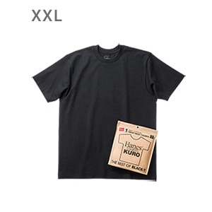 �傫���T�C�Y Hanes T-SHIRTS KURO �N���[�l�b�NT�V���c 26SS �w�C���Y(HM1-D202)