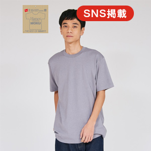 Hanes T-SHIRTS MOKU �N���[�l�b�NT�V���c 26SS �w�C���Y(HM1-D203)