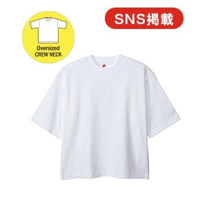 Hanes THE RELAX �I�[�o�[�T�C�Y�h �N���[�l�b�NT�V���c 26SS �w�C���Y(HM1-D206)