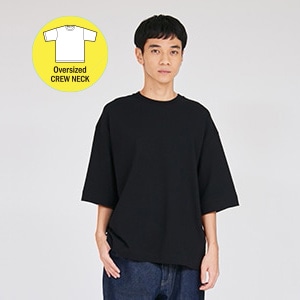 Hanes THE RELAX �I�[�o�[�T�C�Y�h �N���[�l�b�NT�V���c 26SS �w�C���Y(HM1-D206)