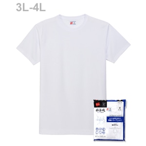 大きいサイズ 【2枚組】部活魂 クルーネックTシャツ 23FW 魂シリーズ ヘインズ(HM1-G704)