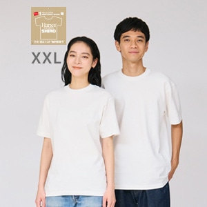 �傫���T�C�Y Hanes T-SHIRTS SHIRO �N���[�l�b�NT�V���c 26SS Hanes T-SHIRTS SHIRO (HM1-D201)
