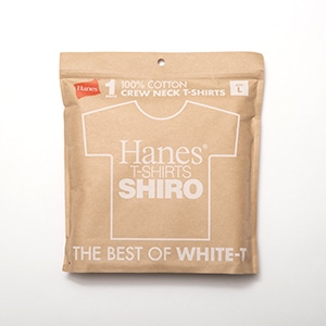 大きいサイズ SHIRO クルーネックTシャツ 24SS【春夏新作】 Hanes T-SHIRTS SHIRO (HM1-X201)