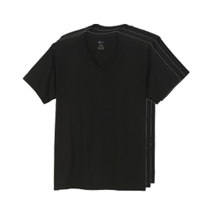 ＜OUTLET＞【3枚組】オープンエンドVネックTシャツ  グローバルバリューライン ヘインズ(HM1EG753)