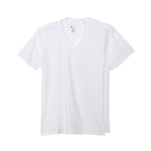 【2枚組】オープンエンドVネックTシャツ 21SS グローバルバリューライン ヘインズ(HM1EG754)