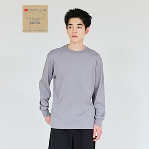 Hanes T-SHIRTS MOKU �N���[�l�b�N�����O�X���[�uT�V���c